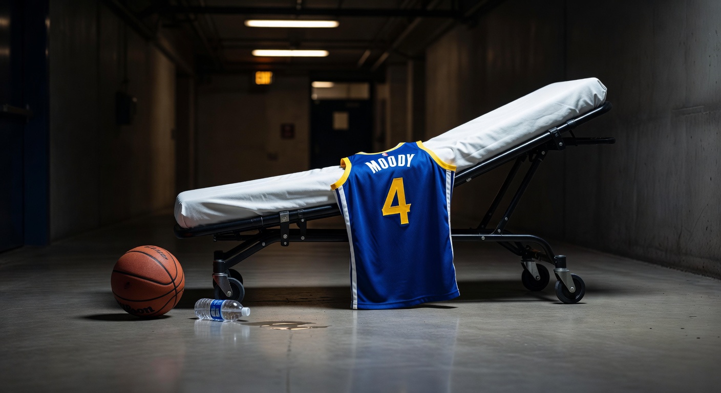 Golden State Warriors guard Moses Moody stretchered off after leg injury in overtime against Dallas Mavericks