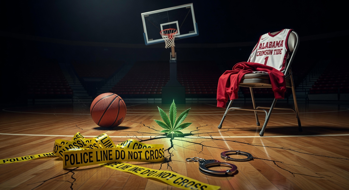 Alabama Crimson Tide guard Aden Holloway arrested on marijuana possession charges