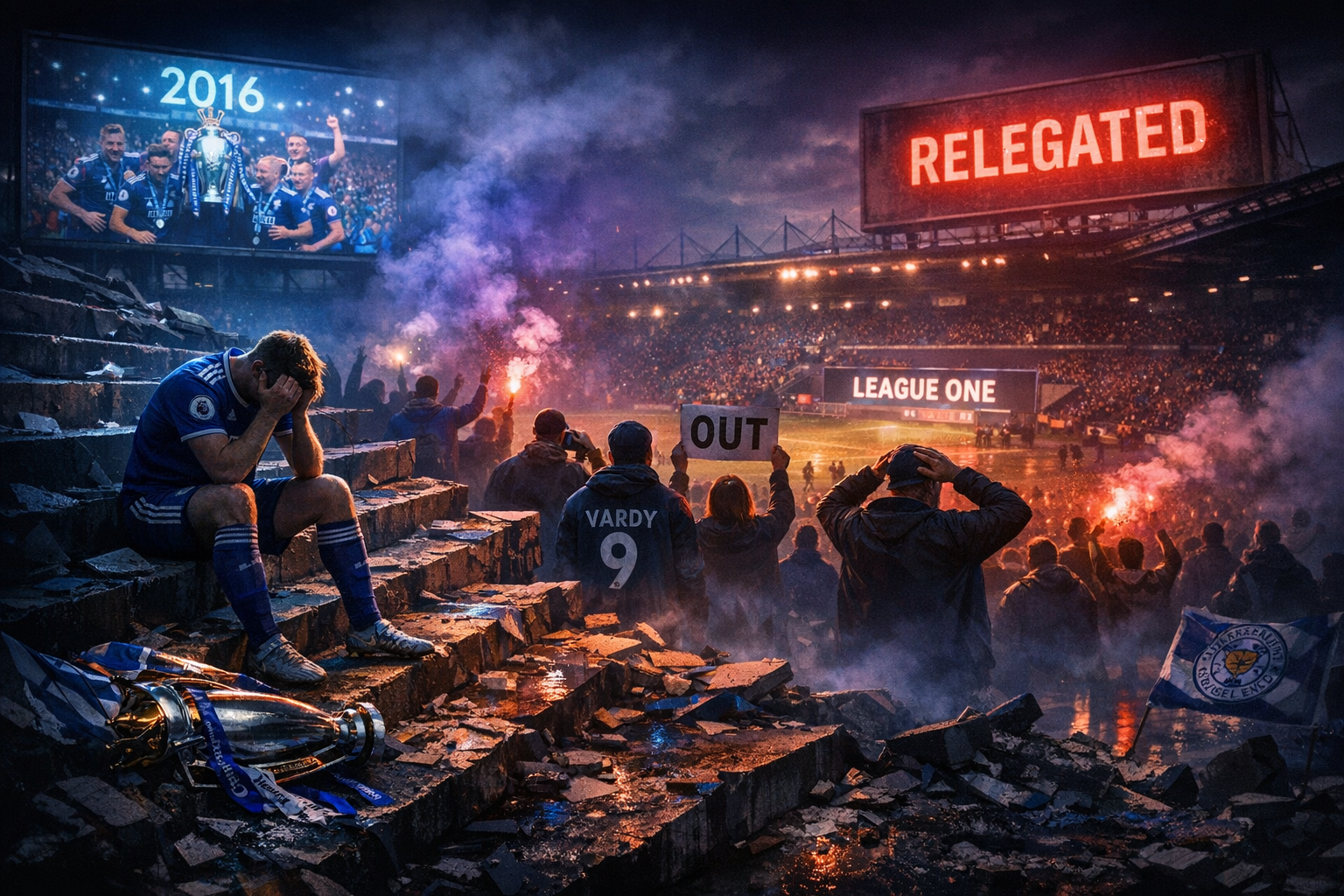 Leicester City Tumble to Third Tier Ten Years After 2016 Premier League Triumph