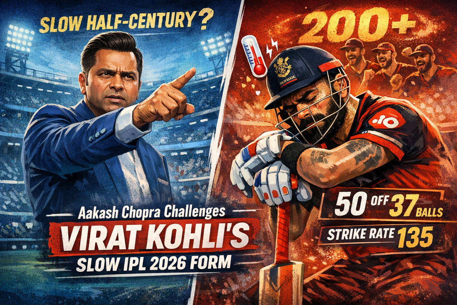 Aakash Chopra Challenges Virat Kohli's Slow Half-Century Amid IPL 2026 Form