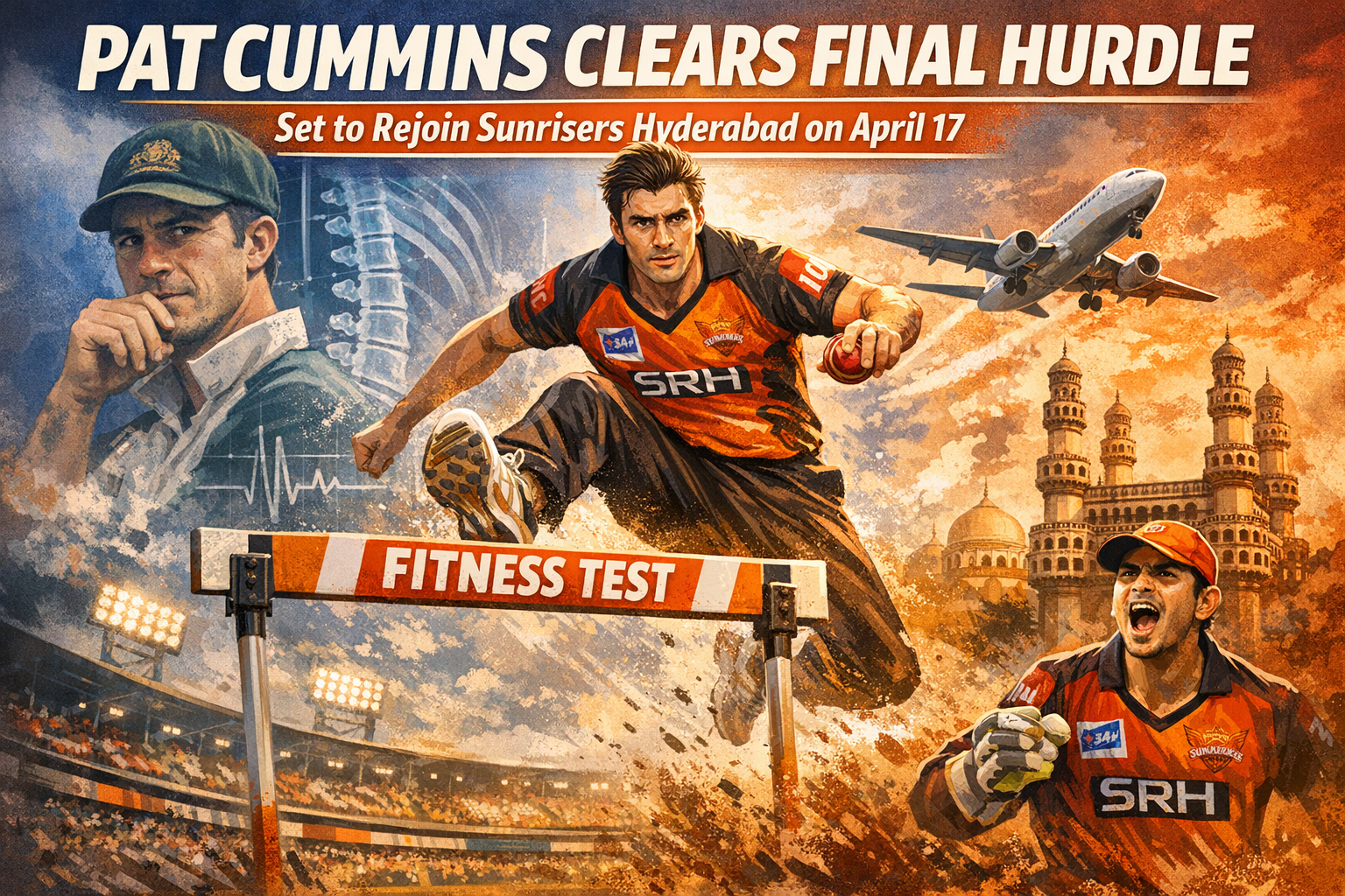 Pat Cummins Clears Final Hurdle, Set to Rejoin Sunrisers Hyderabad on April 17