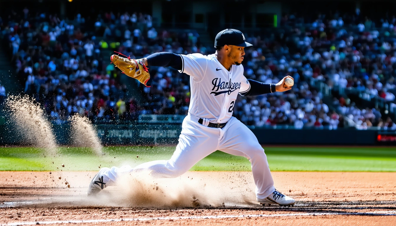 Yankees' Giancarlo Stanton steals first base since 2020 in team's win over Marlins