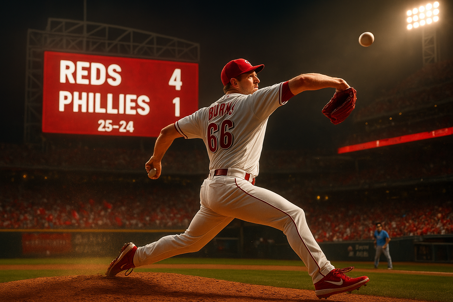 Chase Burns' Nine Strikeouts Power Reds to 4-1 Win Over Phillies