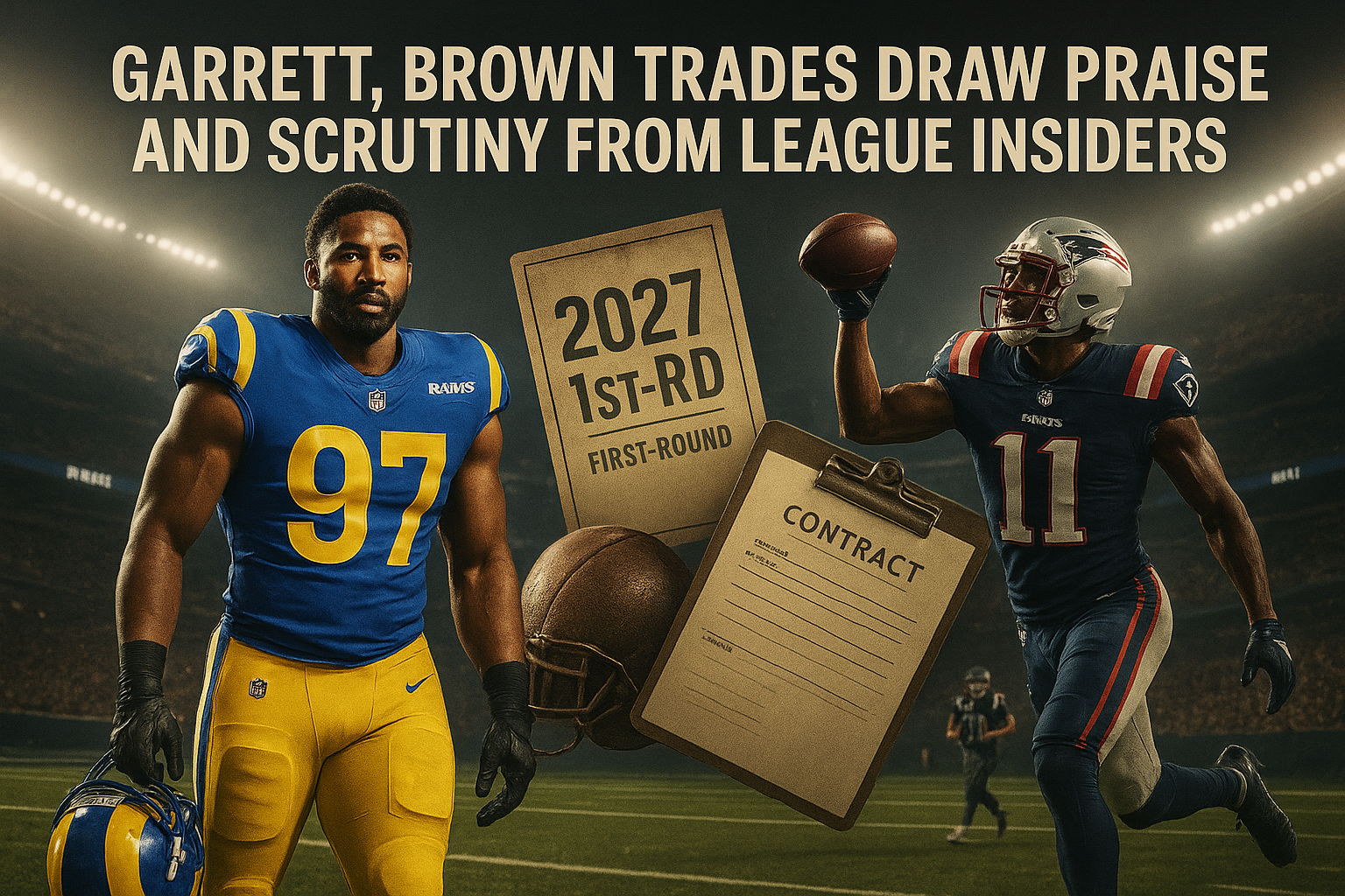 Garrett, Brown Trades Draw Praise and Scrutiny From League Insiders