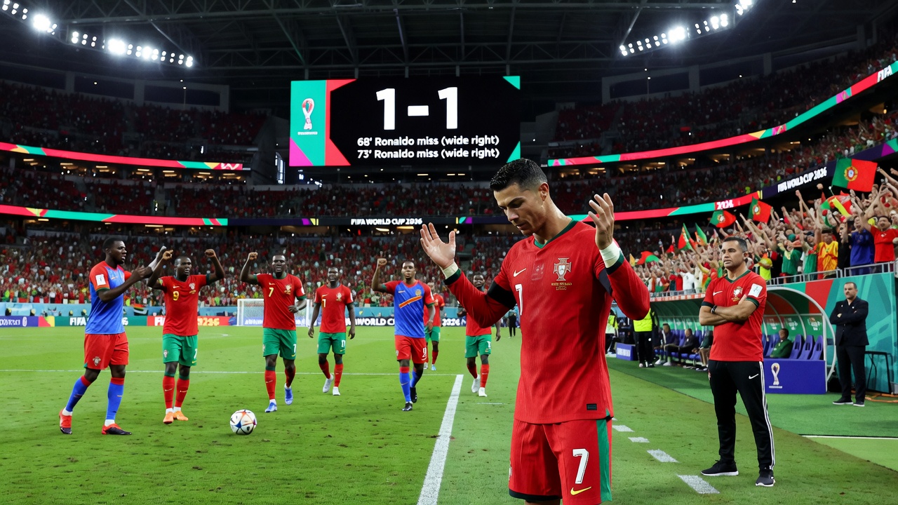 Ronaldo Draws a Blank in Portugal's Opening World Cup Stalemate Against Congo