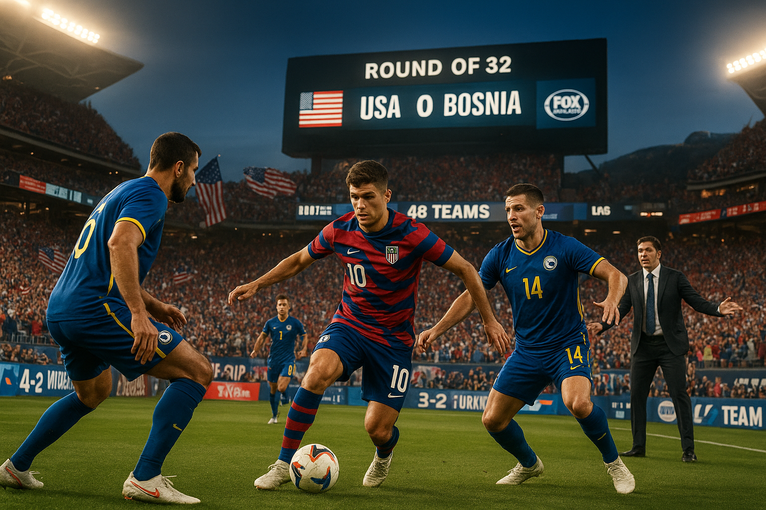 USA Faces Bosnia and Herzegovina in World Cup Round of 32 at Santa Clara