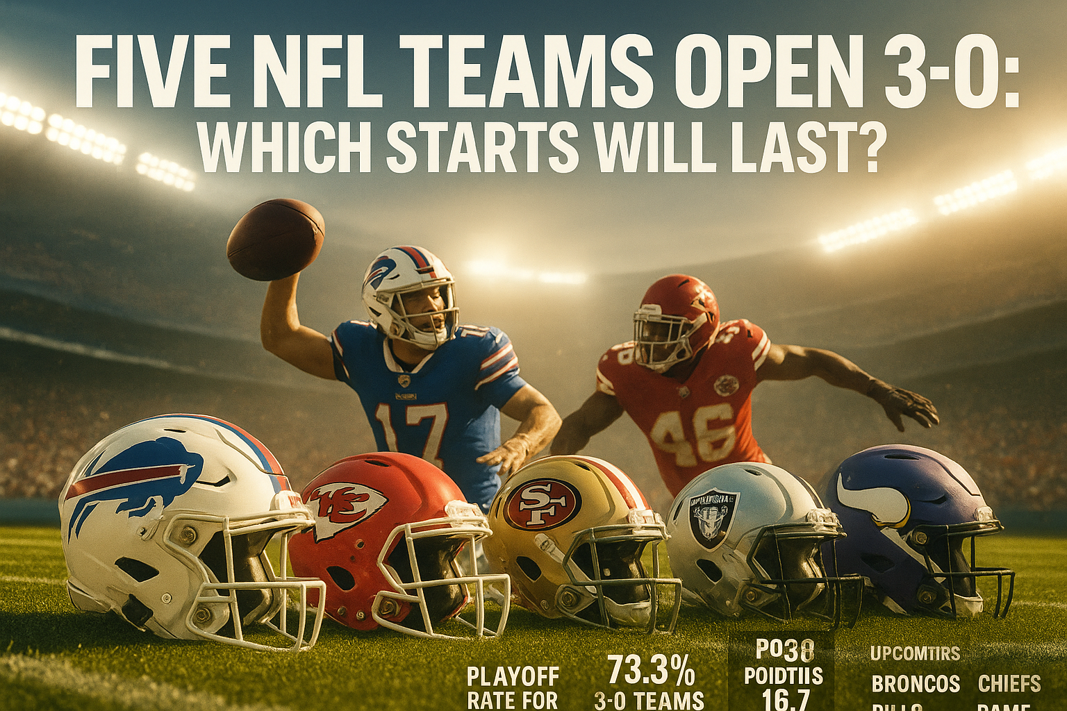 Five NFL Teams Open 3-0: Which Starts Will Last?